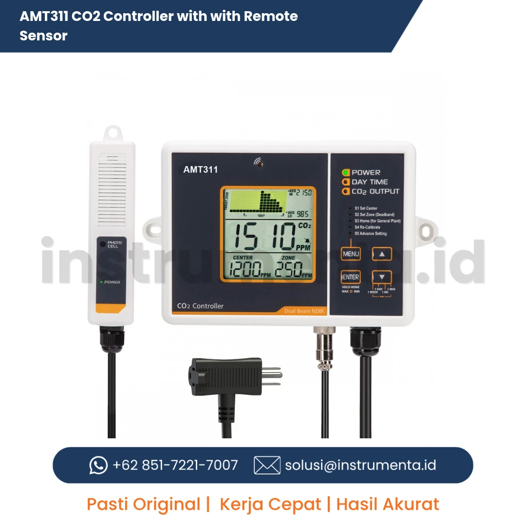 Official Supplier AMT311 CO2 Controller with Remote Sensor Alat Pengontrol Gas Karbondioksida Digital